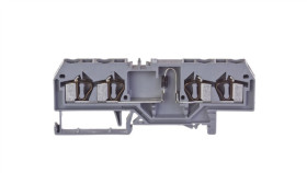 Złączka Szynowa 4-Przewodowa Z Diodą 1N4007 4Mm2 Szara 281-665/281-411 /50Szt./