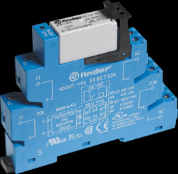 38.52.0.024.0060 Coupling relay, 2 changeover contacts, 24 V AC/DC