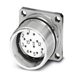 Złącze wielostykowe przemysłowe 12-pinowe M23 Montaż przedni Gniazdo Phoenix Contact