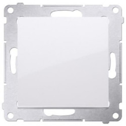 Przycisk odbijający bez piktogramu SIMON 54 biały 10AX Kontakt Simon DP1.01/11