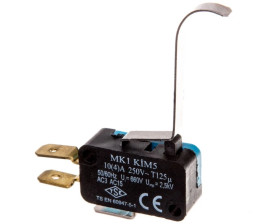 Wyłącznik krańcowy miniaturowy, 1CO, dźwignia długa podgięta, T0-MK1KIM5