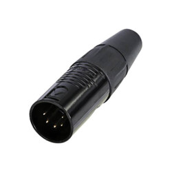Rean RC5M XLR Connector Plug Straight 5 Pins 1pc