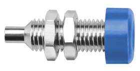 Gniazdo bananowe Żeński typ Gniazdo bananowe Niebieski 32A Schutzinger rozmiar 4 mm