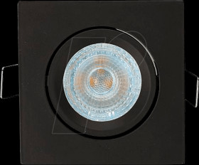 4333 Recessed ceiling ring, round, swivelling, black