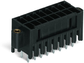 Pin header, 24 pole, pitch 3.5 mm, straight, black, 713-1472/107-000