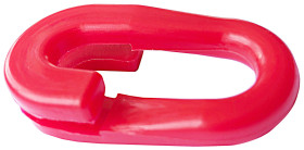 Ogniwo łańcucha do słupków odgradzających Ogniwo łączące łańcucha Ø 8mm Czerwony