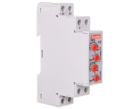 Przekaźnik czasowy 1P zwłoczny 0,1s-100dni 8A 24-240V AC wielozakresowy praca cykliczna niezależne nastawy TMPL