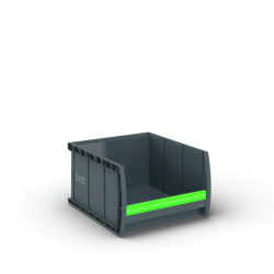 Pojemnik do przechowywania szerokość 264mm wysokość 165mm Antracytowy szary Plastik Bott