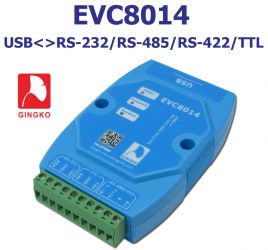 EVC8014 konwerter USB - RS232/485/422 TTL z izolacją