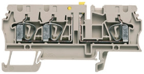 Złączka szynowa do odłączanych obwodów testowych Weidmuller poziomy: Pojedynczy 30 → 12AWGZacisk ZTR 20A 500 V