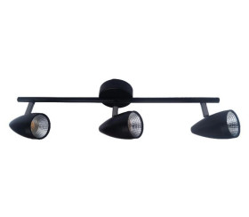 Listwa sufitowa z ruchomymi czarnymi reflektorkami CORTINO LP-2638/3W Light Prestige