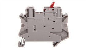 Złączka Przelotowa 2-Przewodowa Z Odłącznikiem Nożowym 4Mm2 Szara Ut 4-Mtl...