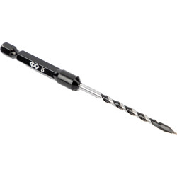 Stone/tile drill bits, Ø 5 mm, 1/4" bit, 105 mm, arrowhead, carbide, T3115 050