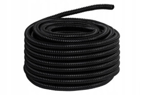 Rura spiralna elastyczna GUS czarna 12mm op. 30mb