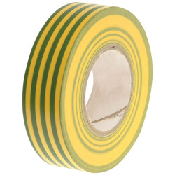 Faithfull 00351920RGTB PVC Electricial Tape Green / Yellow 19mm x 20m