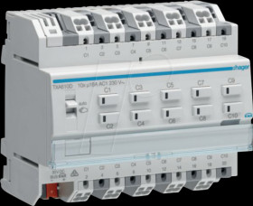 TXA610D Switching/blind actuator, 10/5-gang, KNX easy, 16 A, C load