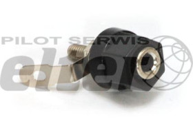 Gniazdo bananowe sześciokątne czarne nikiel