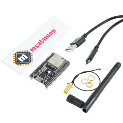 Zestaw ESP32 ESP-WROOM-32U z anteną i przewodem USB