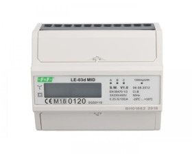 Licznik energii elektrycznej 3-fazowy 100A 230/400V z wyświetlaczem LCD MID LE-03D