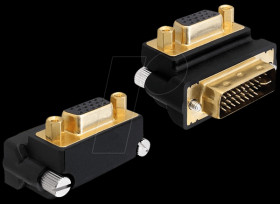 65261 VGA socket > DVI 24+5 - 270° angled adapter