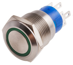 Nasadka przełącznika Chwilowy DPDT średnica wycięcia 19.2mm, montaż panelowy RS PRO