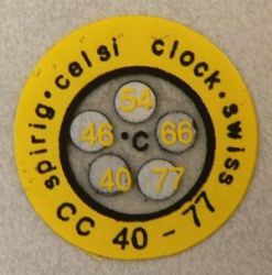 CC-040/077 CelsiClock-znacznik temperatury, samoprzylepna etykieta termoczuła, 40°C - 77°C, 5 temperatur, opakowanie 10 etykiet