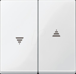 432419 Shutter rocker switch, polar white, System M