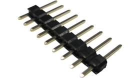 Złącze szpilkowe 9-pinowe raster: 2.54mm -rzędowe RND Przewlekany