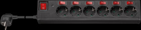 72567 Power strip, 6 sockets, type F CEE 7/7, can be switched off indi