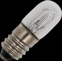 102894600 E10 T10x28, 220 V, 22 mA, 5 W, CC5A, 2K hrs, clear