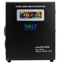 Zasilacz awaryjny przetwornica SINUS PRO W UPS 12/230V 500W/800VA 10A do centralnego ogrzewania (pieca CO, pompy itp.)