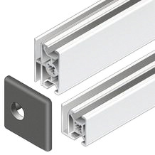 Zaślepka kwadratowa Ø tulei 9mm Szary Przykrywka Polipropylenowe