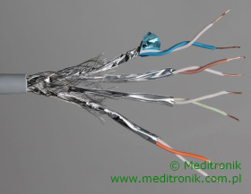 Kable f/ftp kat.6a lsoh 4x2x23awg dca 500m (10gb/s) 25 lat gwarancji, badanie ja