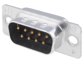 D-Sub 9-pin wtyk męskie lutowanie HD 20 rozmiar 1 (DE) 5-747904-2