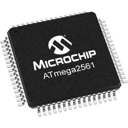 AVR microcontroller, 8 bit, 16 MHz, TQFP-64, ATMEGA2561-16AU