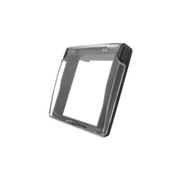 Livolo NW-62 - Nakładka czarna bryzgoszczelna na gniazdo 230V