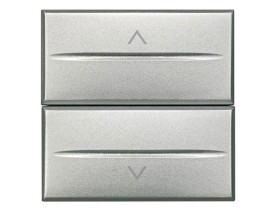 AXOLUTE Przycisk podwójny Z BLOKADĄ 2 modułowy AXIAL aluminium HC4037/2 LEGRAND