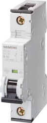 Wyłącznik miniaturowy SENTRON, Typ C, 1-biegunowy, 20A, 400V ac, 72 V dc, Siemens, 5SY6 6 kA