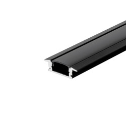 Profil aluminiowy p/t czarny 2m 24,7x7mm z kloszem czarnym VT-8106 SKU2875 V-Tac