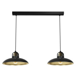 Lampa wisząca FELIX BLACK/GOLD 2xE27 MLP8907 Milagro