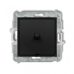 ICON Mechanizm łącznika jednobiegunowego w stylu amerykańskim czarny mat 12IWPUS-1