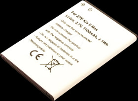 30686 Smartphone battery for ZTE devices, Li-Ion, 1100 mAh