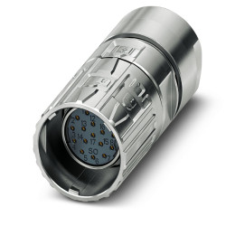 Złącze wielostykowe przemysłowe 17-pinowe M23 Montaż na kablu Gniazdo Phoenix Contact