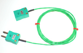 Kabel termopary/przewód przedłużający K dł. 3m 7/0.2mm -75 → + 260 °C PFA 2-żyłowy Nieekranowany