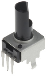 Potencjometr 100kΩ typ Obrotowy Bourns średnica wału 6 mm 0.05W długość wału 20mm Montaż panelowy, Przewlekany