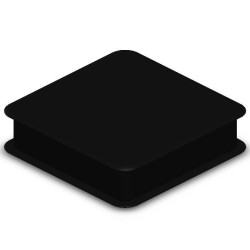 Teko - seria TEK-B (TEK-MBD.9) - uniwersalna obudowa w kolorze czarnym (103,4 x 103,4 x 27,8 mm)