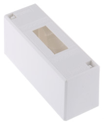 Rozdzielnica elektryczna, l. faz: 1, 2 wloty, 63 A, zamek: Tak