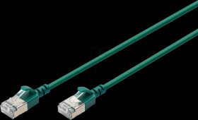 DK-1632-A-003S-G Cat.6a patch cable, F/FTP, green, 0,3 m