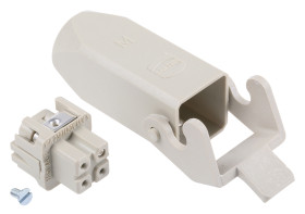 Wzmocnione złącze zasilania 3-pinowe HARTING 10A 230 → 400 V. Żeński M20