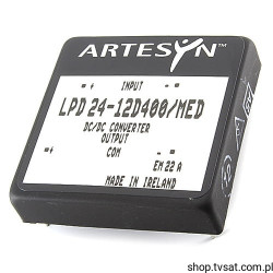 LPD24-12D400 DC-DC 24V to +/-12V 0.4A THT ARTESYN